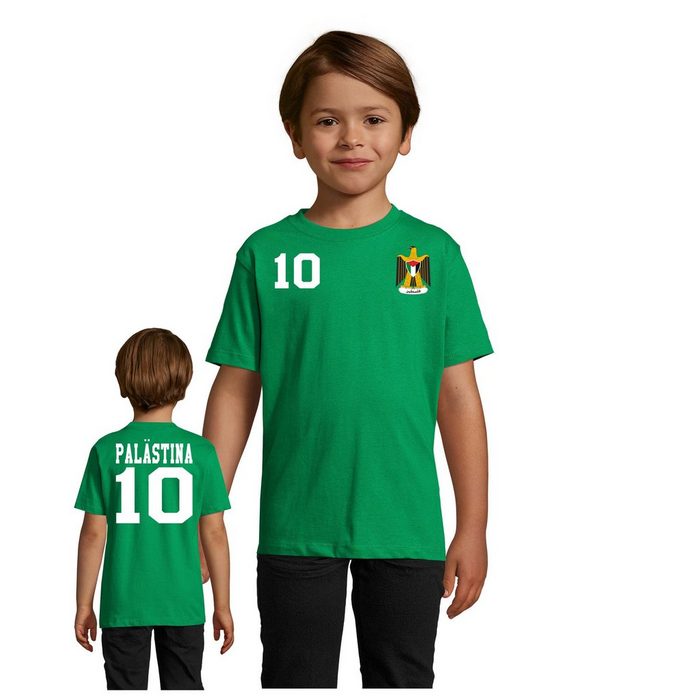 Blondie & Brownie T-Shirt Kinder Palästina Palestine Sport Trikot Fußball Weltmeister Meister WM