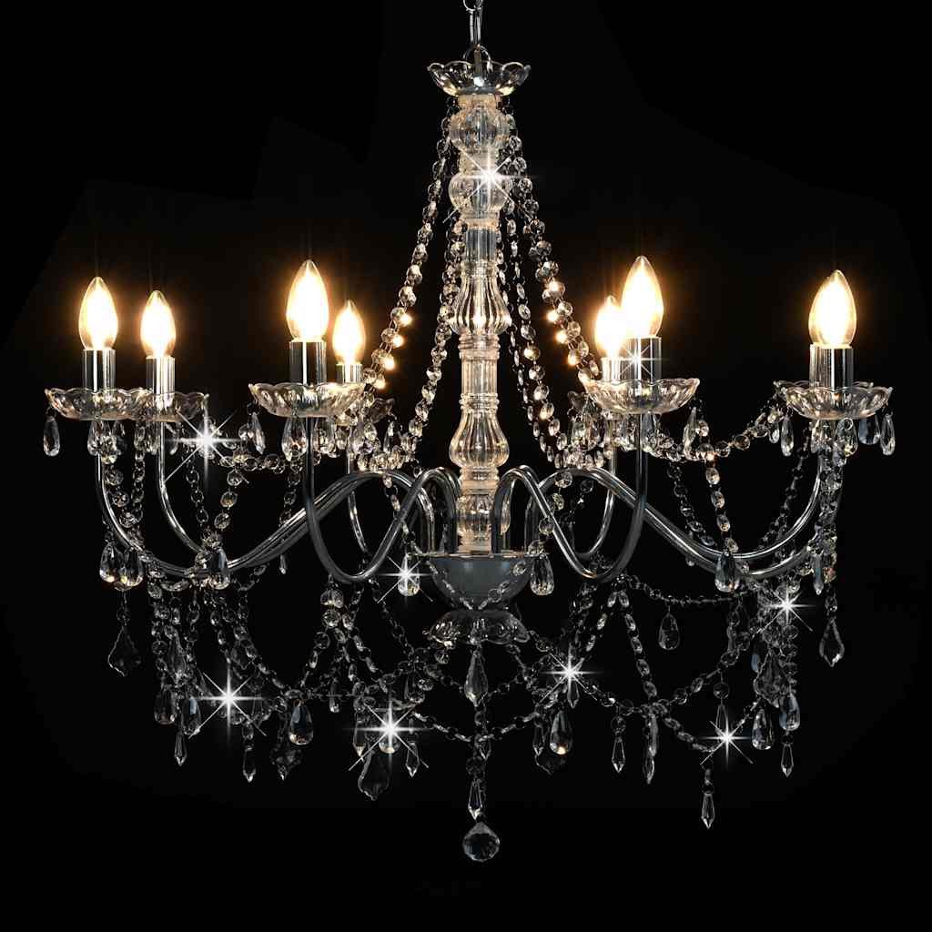 furnicato Kronleuchter Extravagante silberne Kronleuchter-Hängelampe 80x75 cm mit