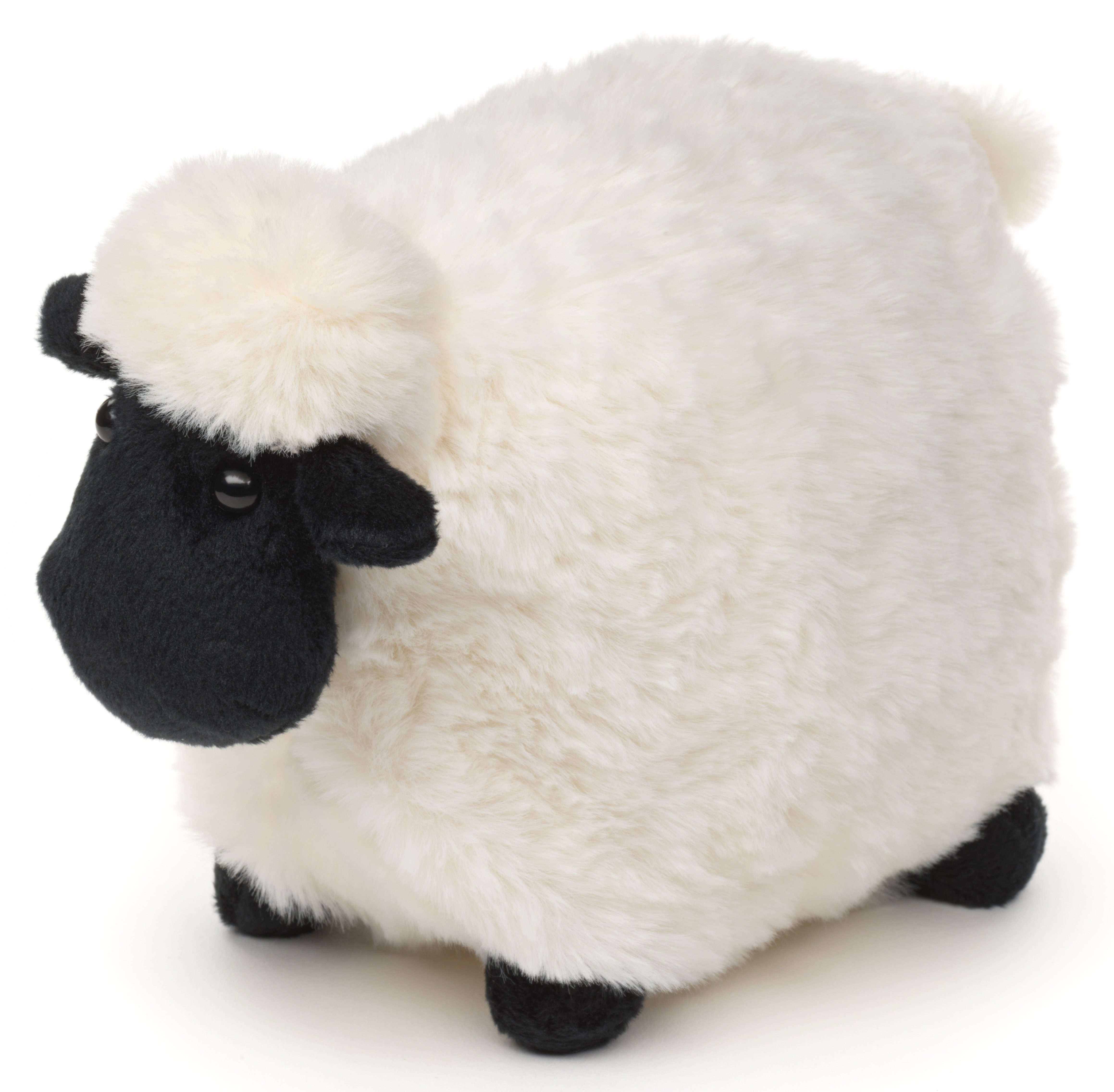 Uni-Toys Kuscheltier Lamm - versch. Fellfarben - 19 cm (Länge) - Plüsch-Schaf - Plüschtier, zu 100 % recyceltes Füllmaterial