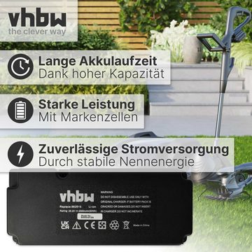 vhbw kompatibel mit Yard Force SC600ECO, X100i, SA900B, X80i, X50i Akku Li-Ion 2000 mAh (25,2 V)