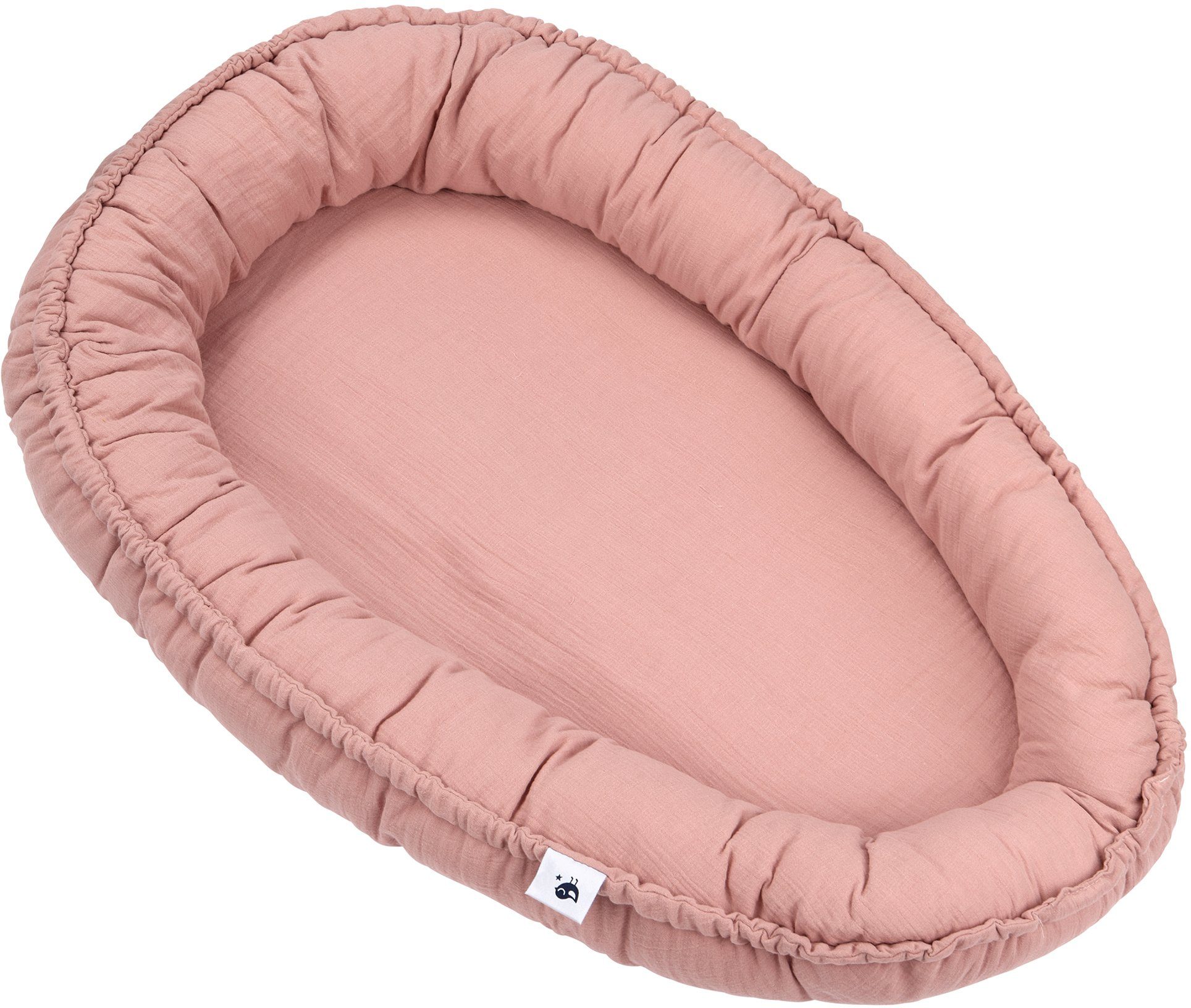 Julius Zöllner Kuschelnest NIDO, Musselin dusty rose, Made in Germany