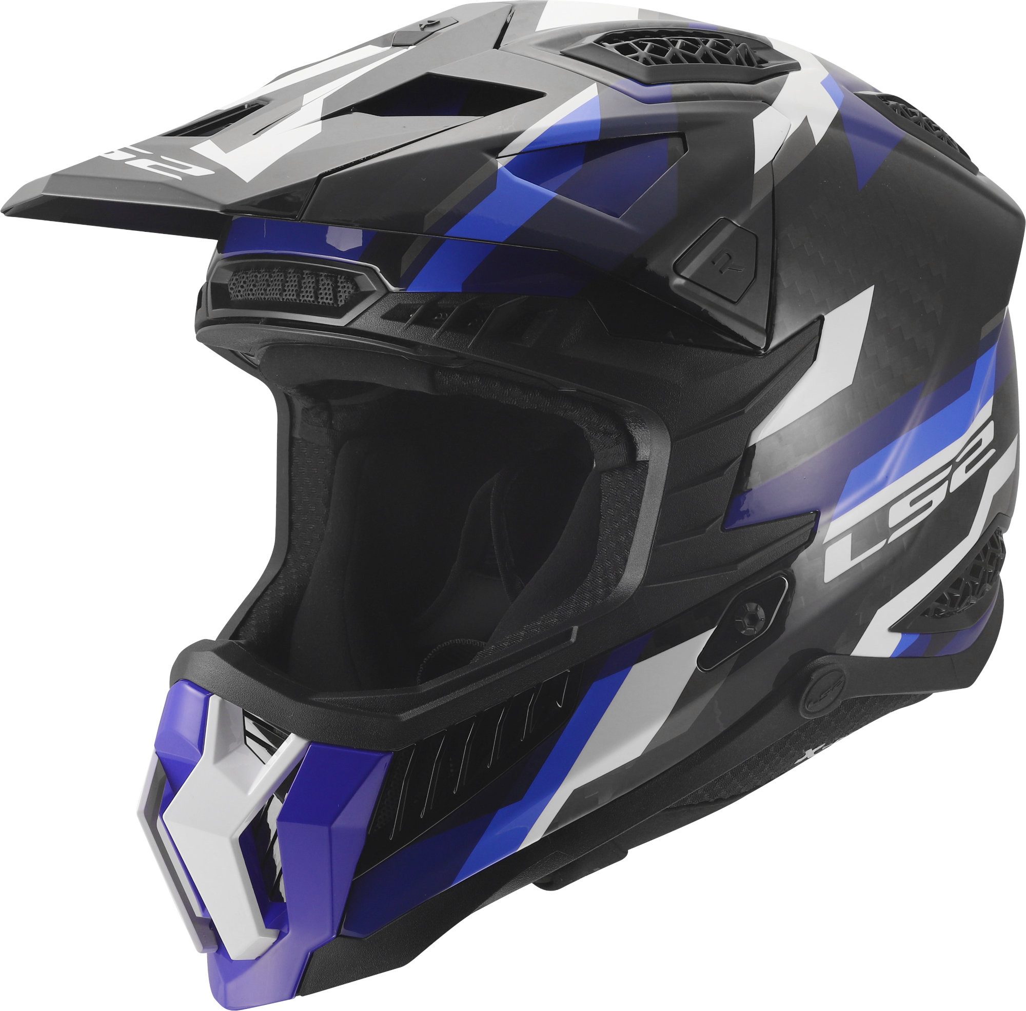 LS2 Motocrosshelm MX703 X-Force Phantom Motocross Helm, Atmungsaktiv