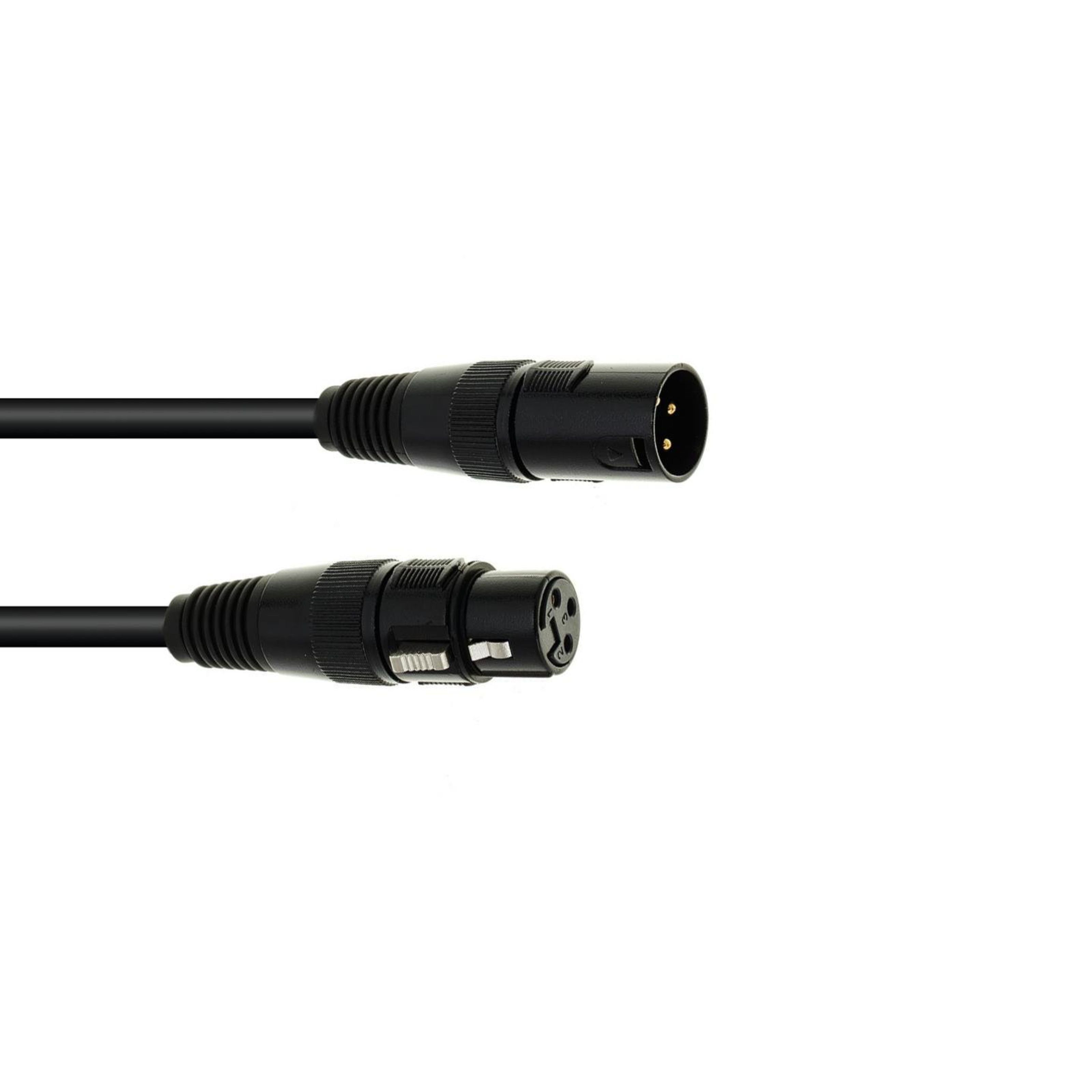 EUROLITE Lampen-Verbindungskabel, DMX Kabel XLR 3pol 20m sw - DMX Kabel