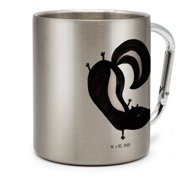 Mr. & Mrs. Panda Tasse Stinktier Handstand - Transparent - Geschenk, verpielt, Skunk, Campin, Edelstahl, Stilvolle Motive