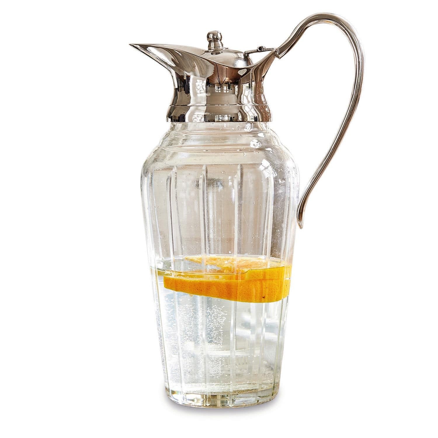 Wasserkaraffe Krug Braux klar/silber