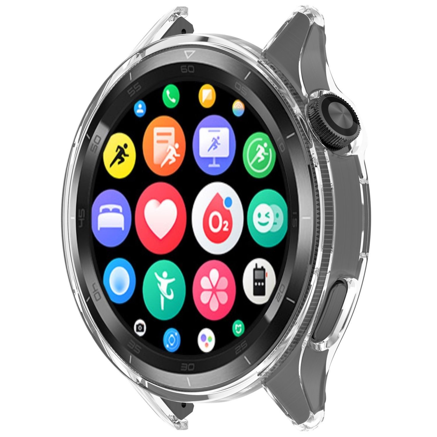 Wigento Smartwatch-Hülle Für Xiaomi Watch S4 / Watch S4 eSIM Kunststoff Hülle Transparent, Halbseitiger Kunststoff-Schutz, leicht und langlebig