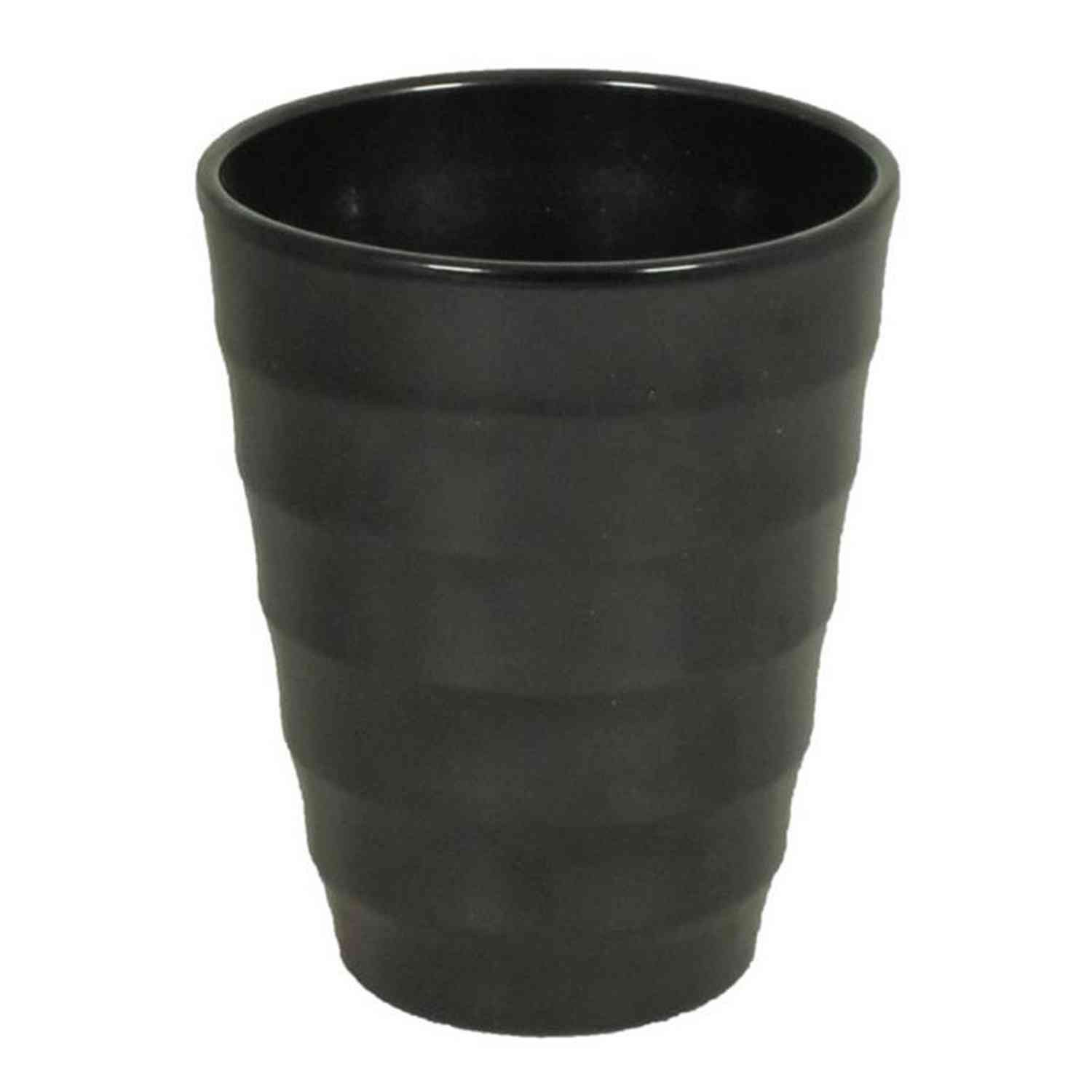 INNA-Glas Blumentopf Keramik Orchideen-Blumentopf, Ø14cm, 17cm, schwarz