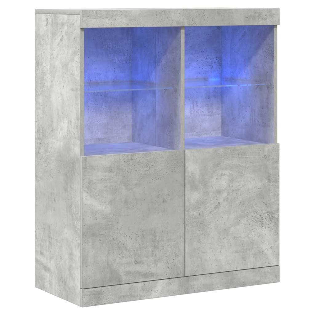 vidaXL Fächerschrank Sideboard Betongrau 81x37x100 cm günstig online kaufen