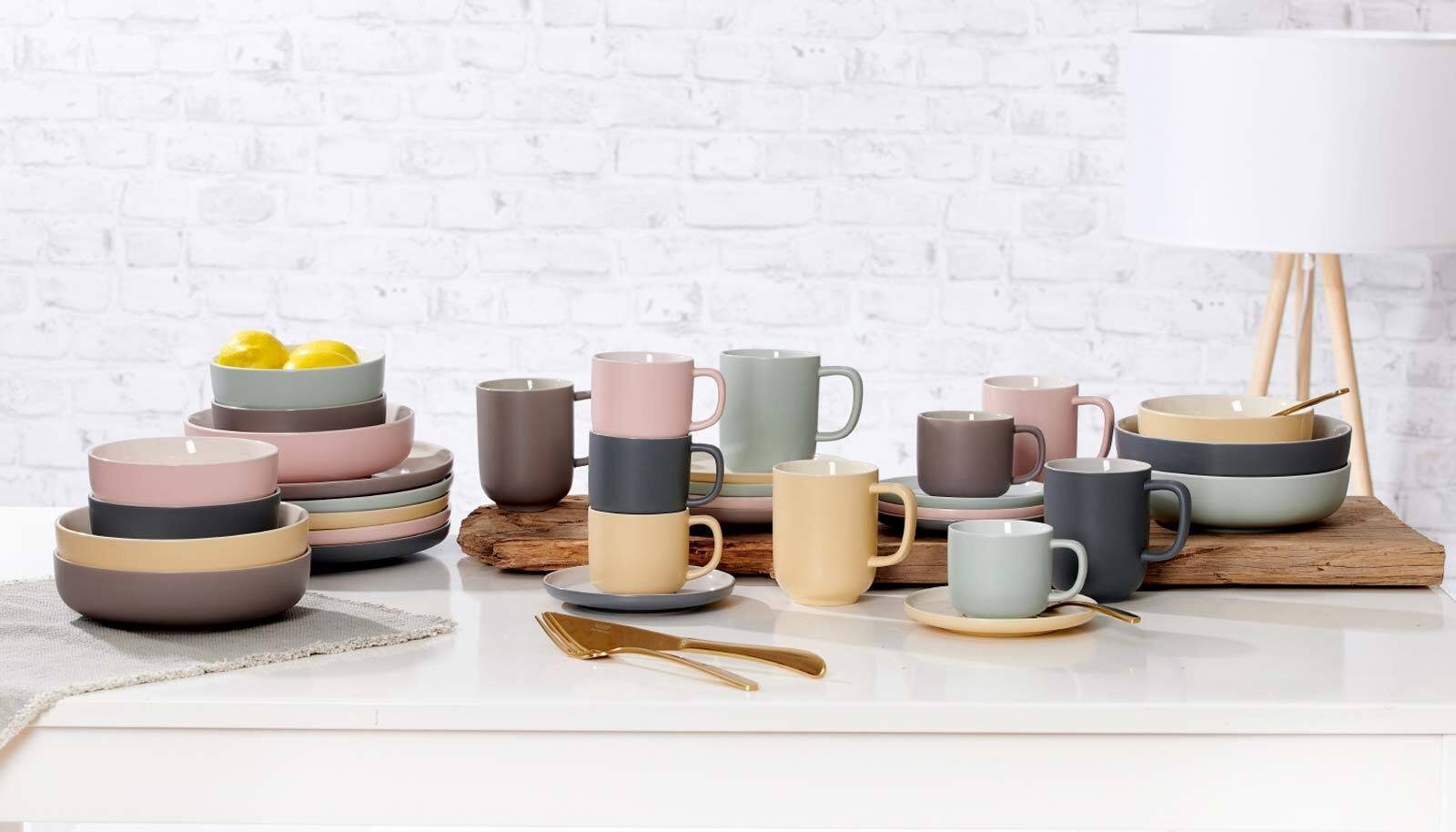 Ritzenhoff & Breker Eierbecher Jasper Eierteller ø 12 cm 6er Set, (6er Set, 6-tlg., 6x Eierbecher)