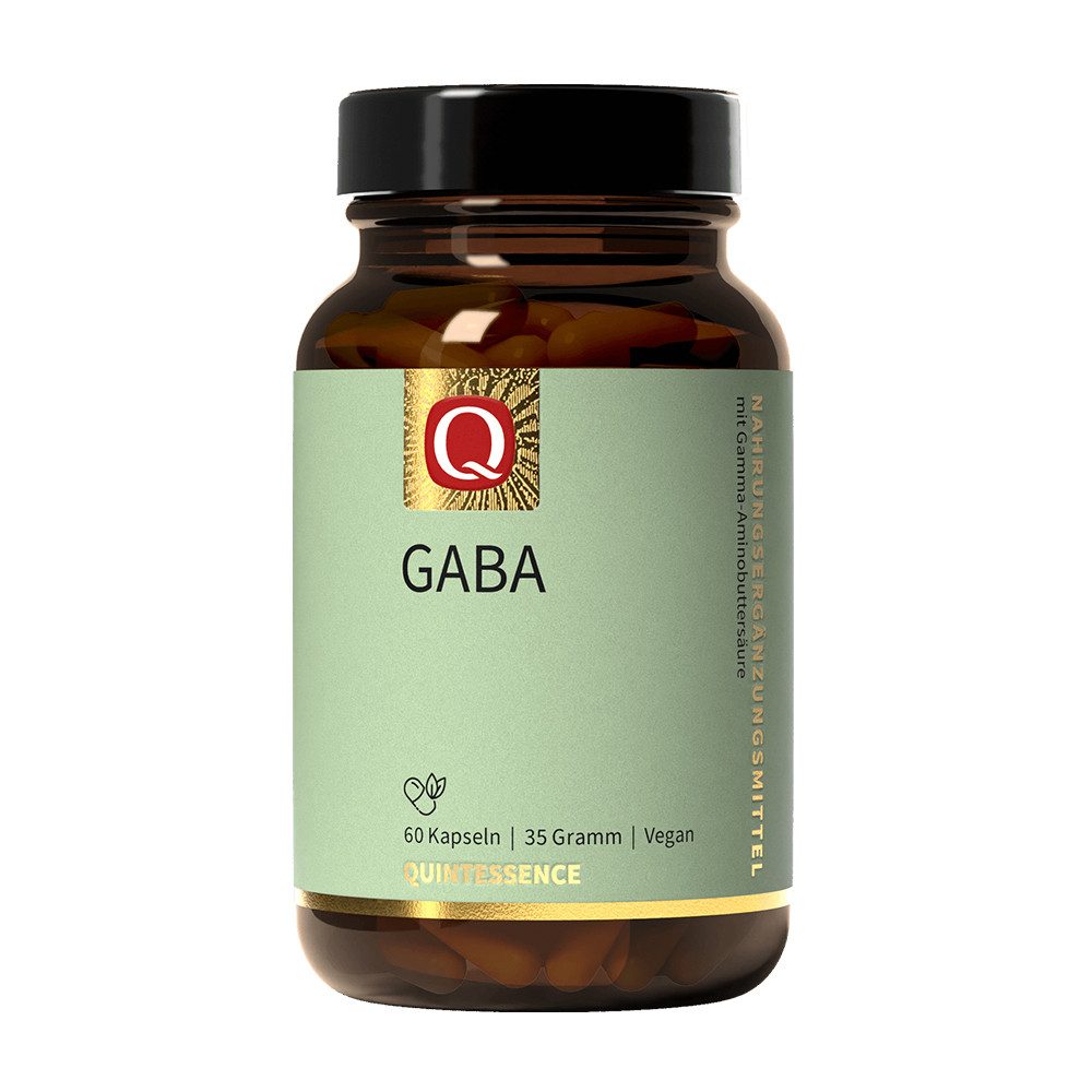 Quintessence GABA - 500 mg reines GABA pro Kapsel (Reinheit > 99) - 60 Kapseln, 35 g