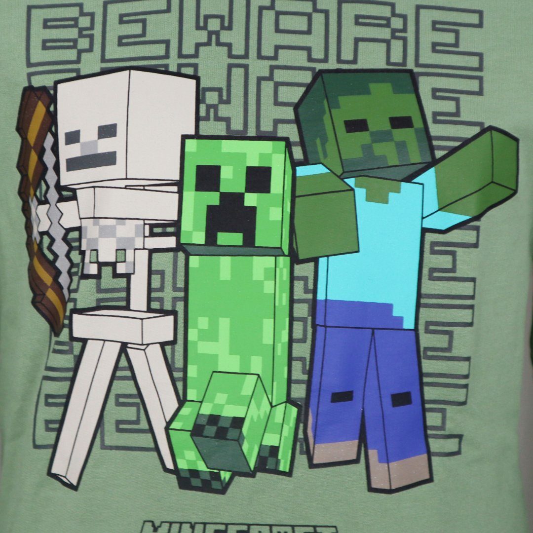 Minecraft Kapuzenpullover Zombie Kinder bis Creeper Hoodie Pullover Minecraft 152 116 Gr.