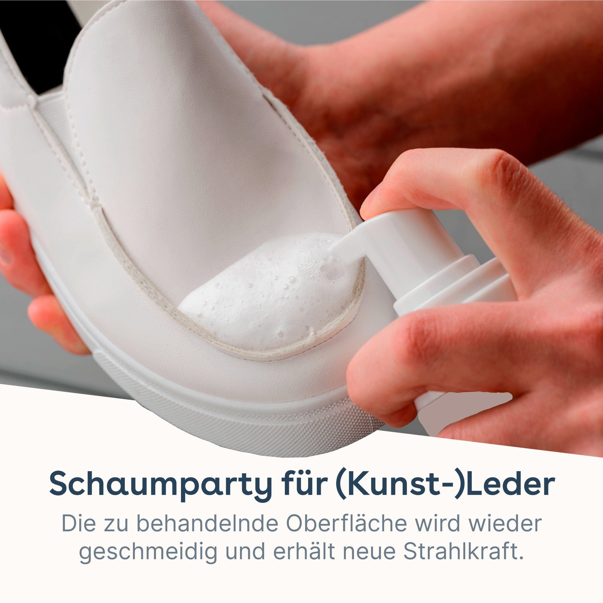 Abperleffekt Farbauffrischung und Nachhaltiger eco:fy (Kunst)Leder Pflegeschaum Leder-Pflegespray,