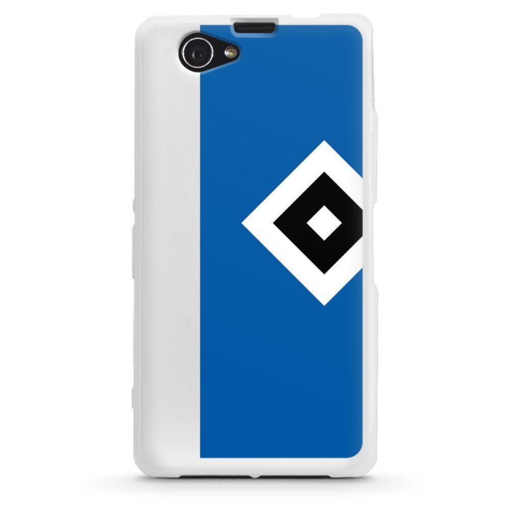 DeinDesign Handyhülle HSV Logo Hamburger SV HSV Blau, Sony Xperia Z1 Compact  Silikon Hülle Bumper Case Handy Schutzhülle