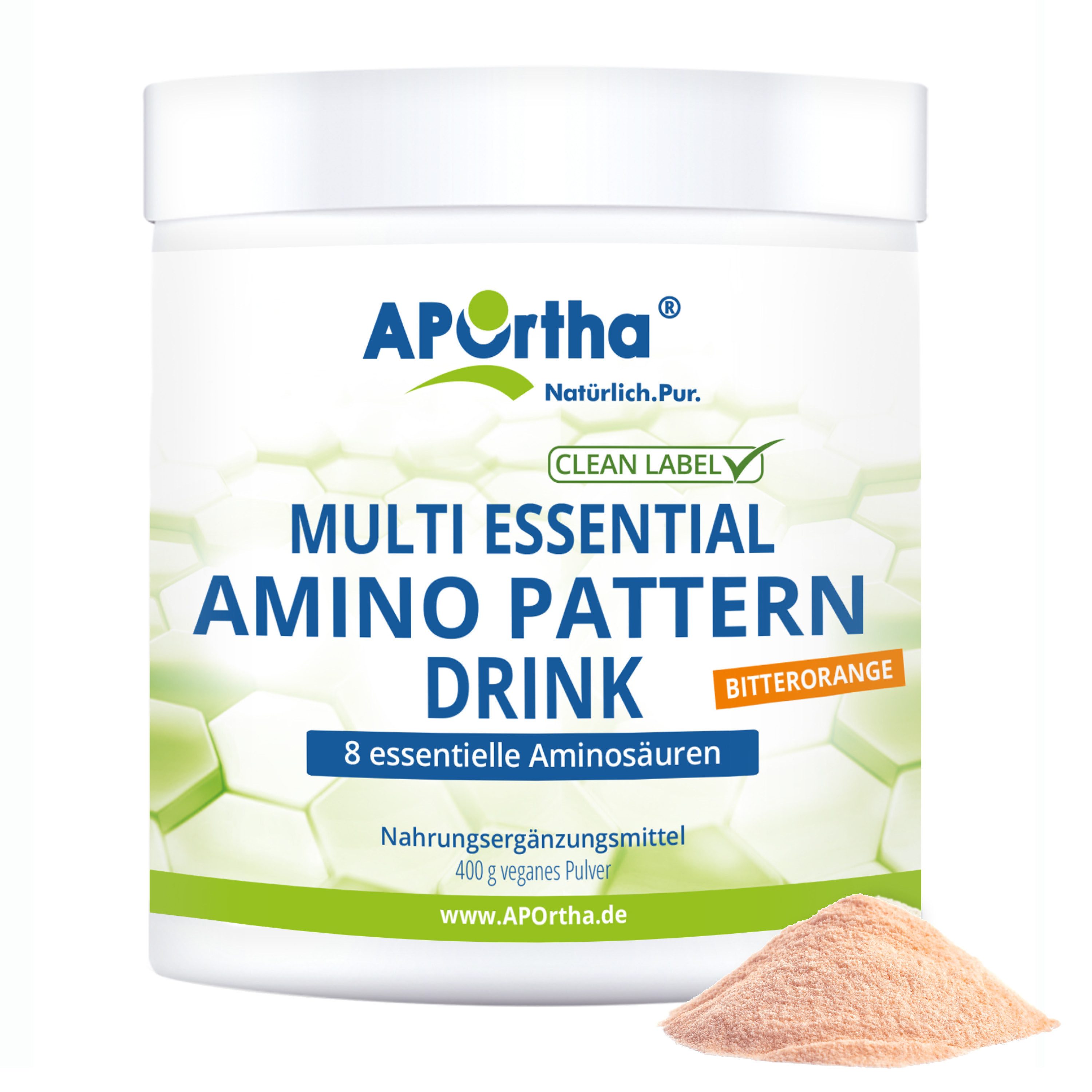 APOrtha® Amino Pattern Aminosäuren Drink - Bitterorange - 400 g Pulver Pulver