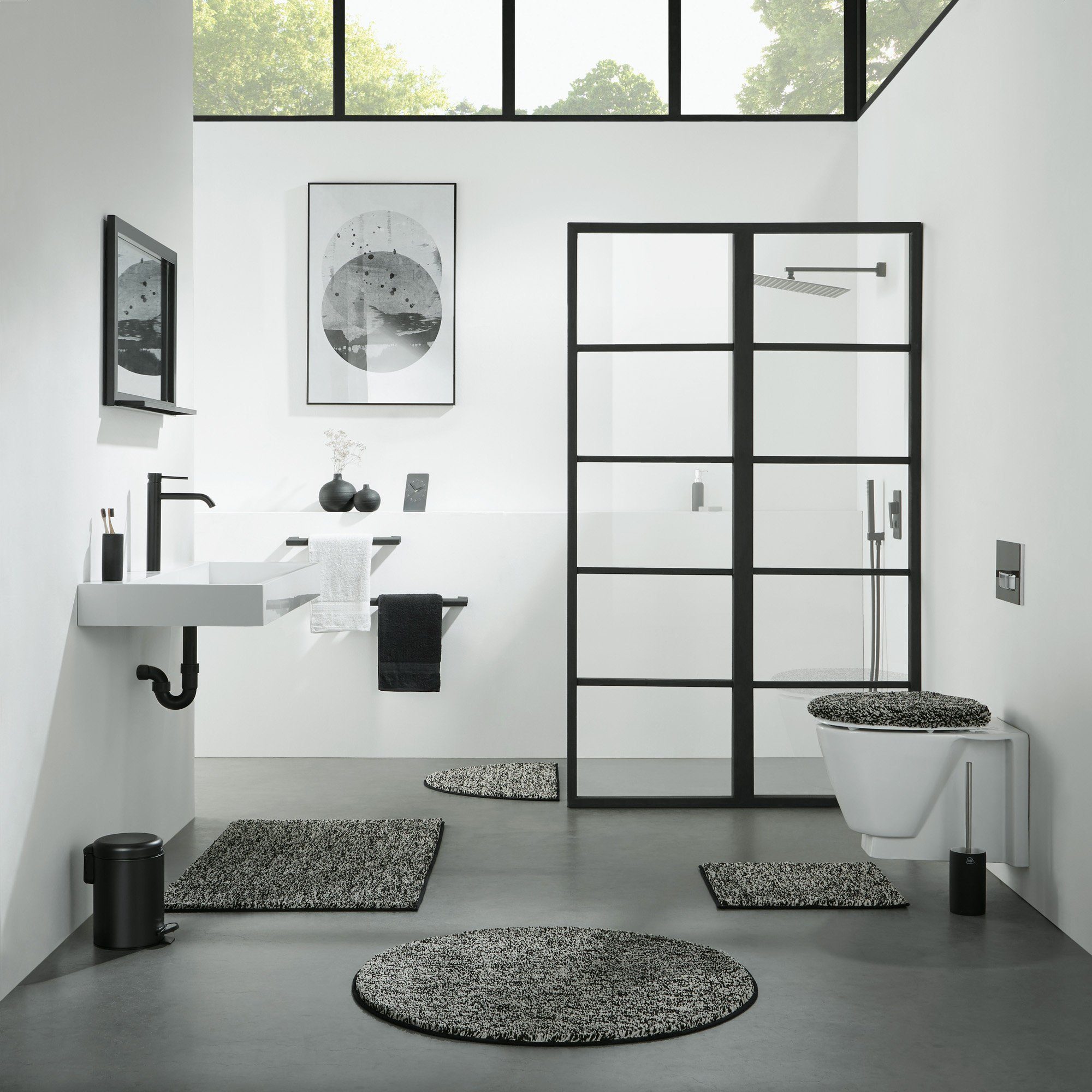 REDBEST Badematte WC-Umrandung "Frisco", Höhe 20 mm, eckig mit Ausschnitt, günstig online kaufen