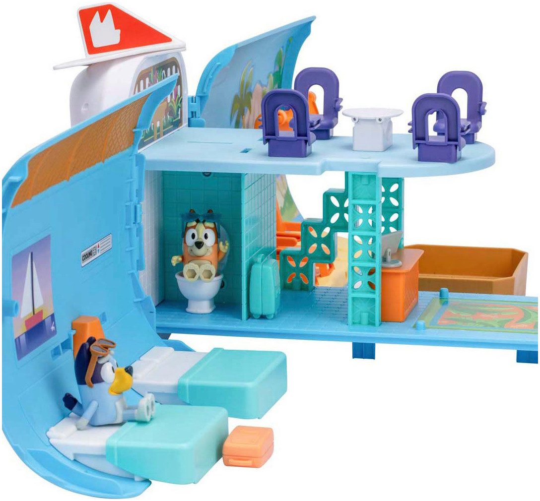 Moose Spielwelt Bluey Flugzeug 3-in-1-Verwandlungsspielset, mit Soundeffekt