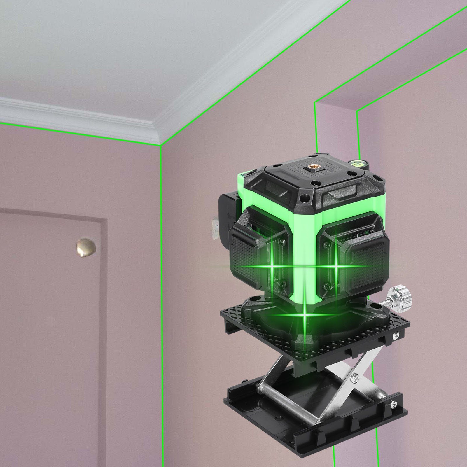 °, 3 12-Linien-Laser grünem mit Maschine Tidyard selbstnivellierende Linienlaser Licht,