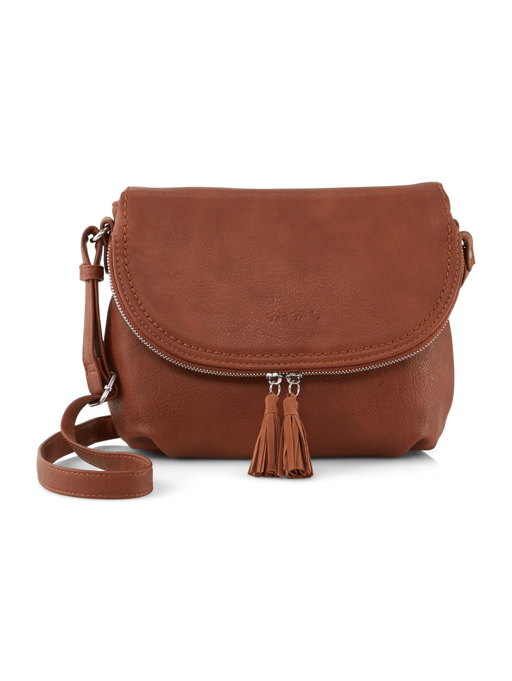 TOM TAILOR Umhängetasche "LARY", Crossbody Bag mit modischen Quasten am Zip günstig online kaufen