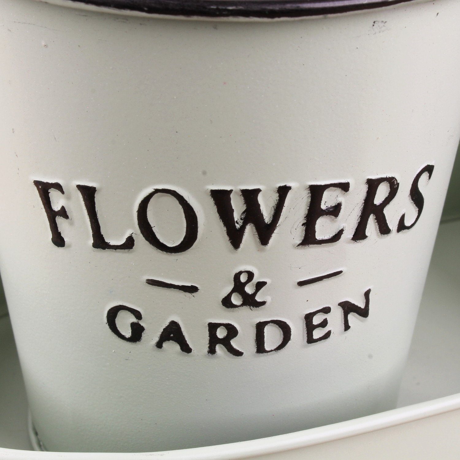 Macosa Home Kräutertopf (Kräutertopf Blumengefäße auf Tablett, 4 St., rund Pflanztablett Kräutergarten Pflanztopf), Pflanzgefäße 4tlg. Kräutertopf Zink Grün Vintage-Stil Blumentopf