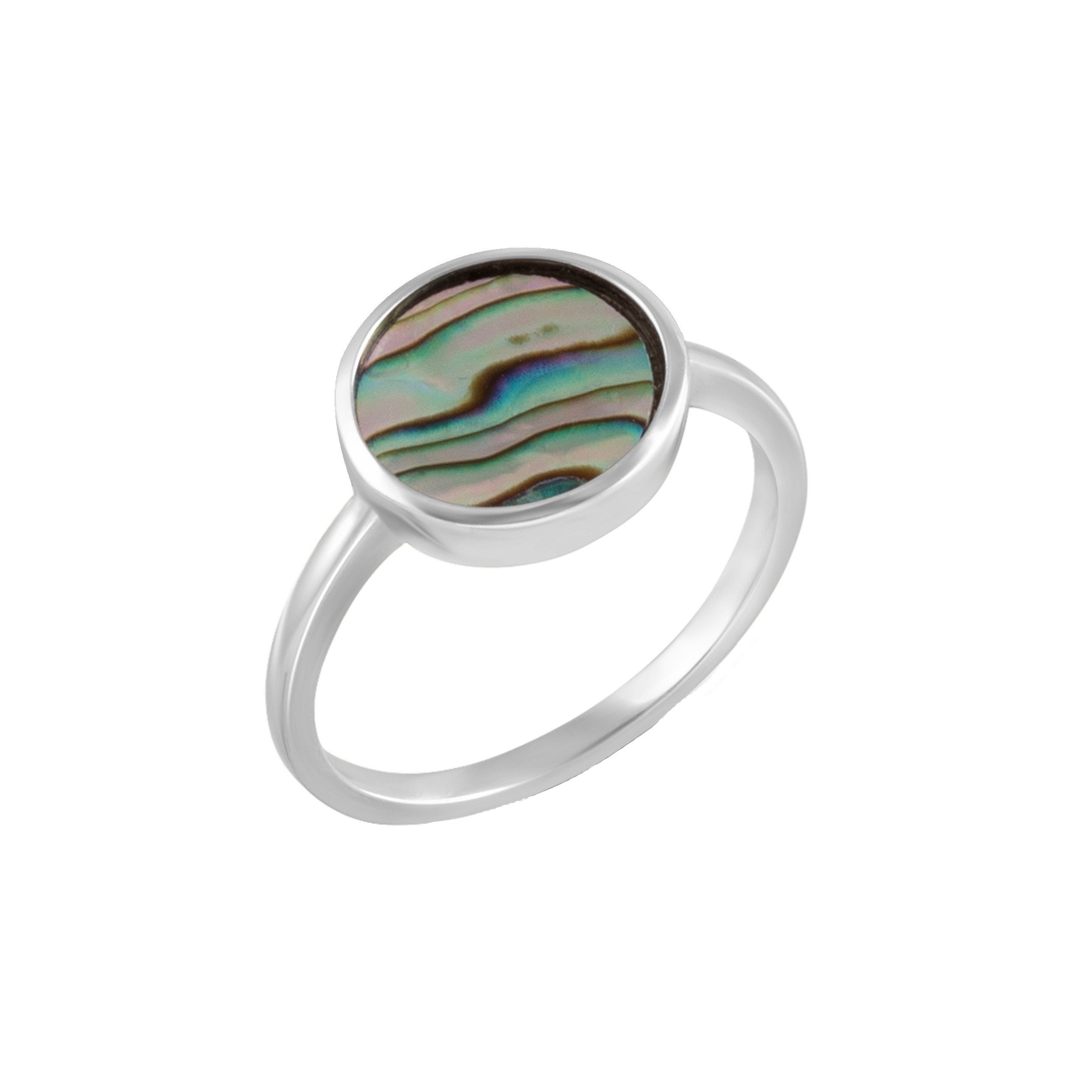 Vivance Fingerring 925 Silber rhodiniert Abalone | Silberringe