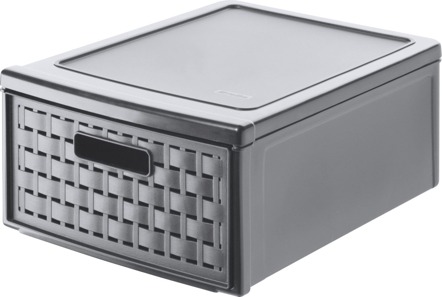 ROTHO Aufbewahrungsbox Rotho Schubladenbox Country klein, 8,3 L anthrazit – Bild 2 von 2