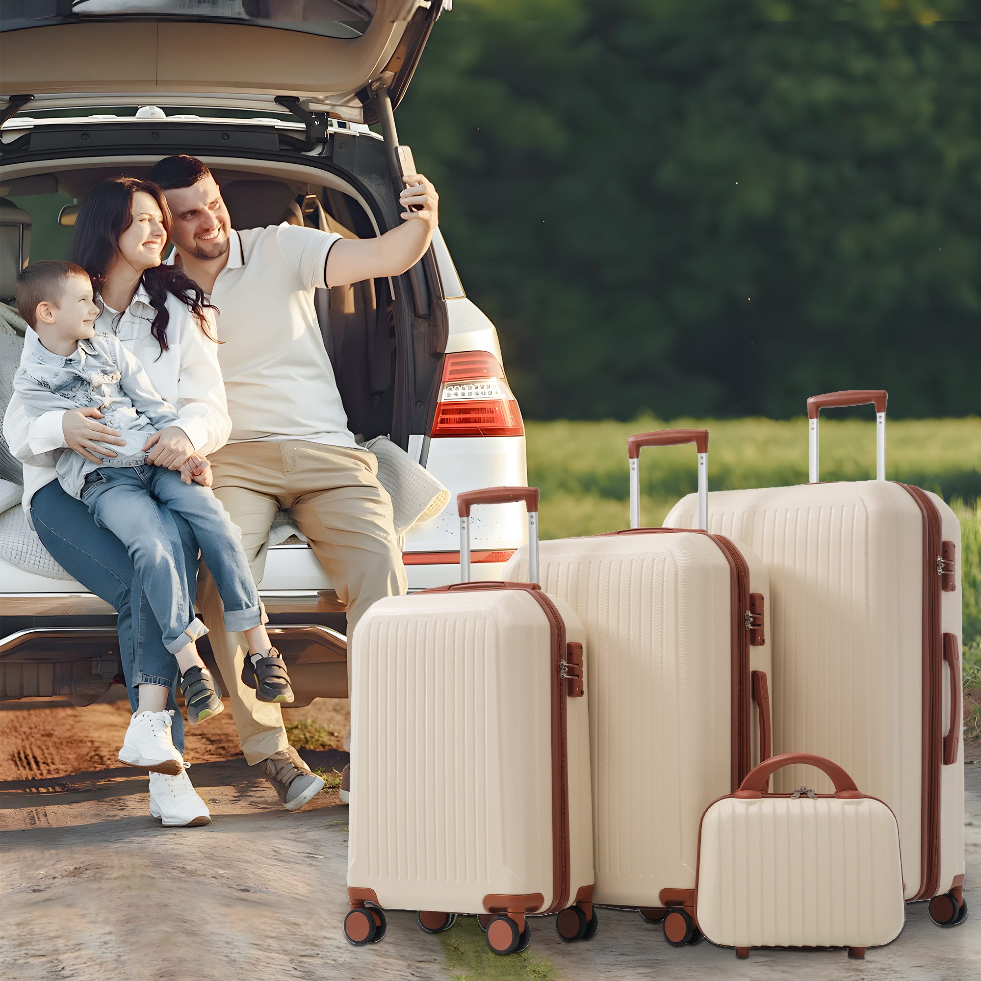 OKWISH Trolleyset Gepäckset, 14 Zoll + günstig online kaufen