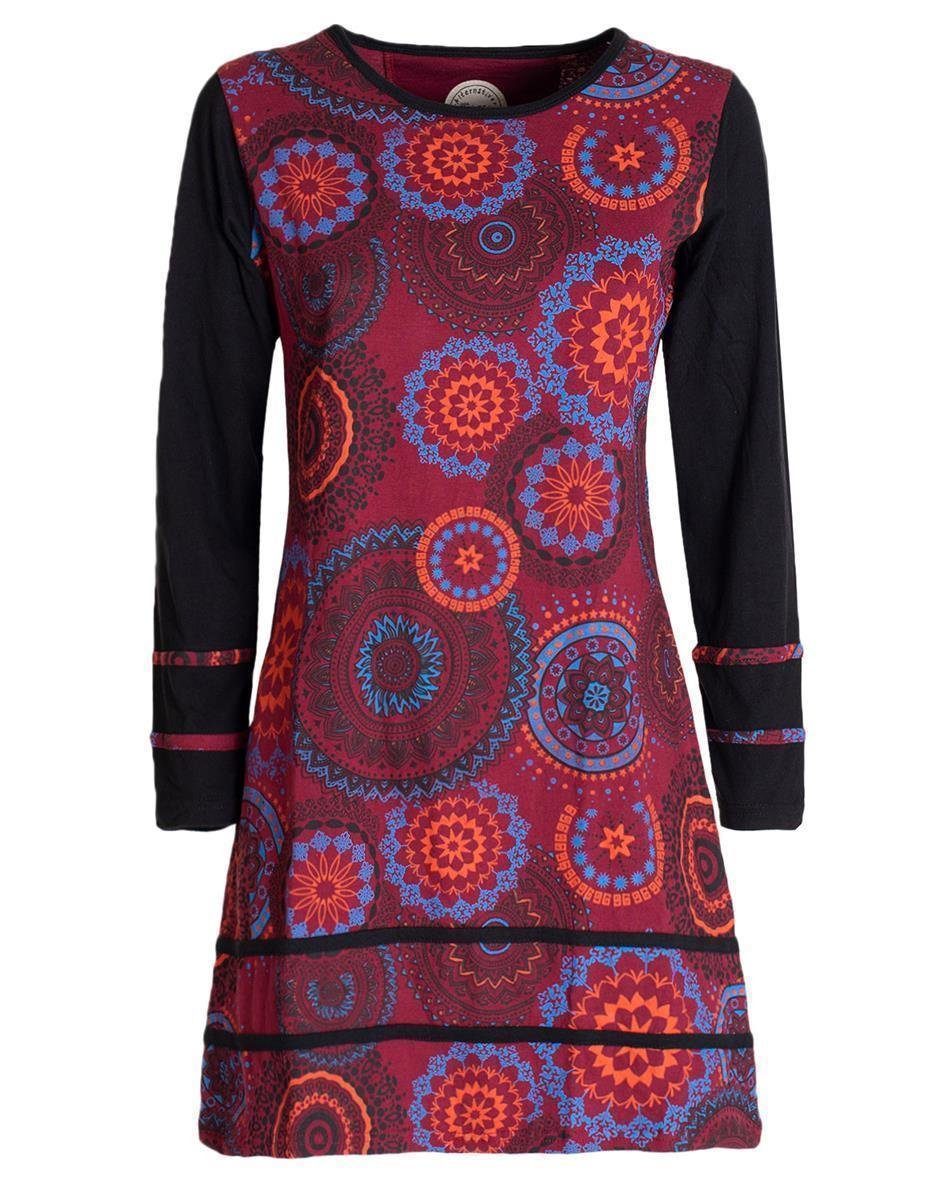 Jerseykleid Langarm Longshirt-Kleid Sweatkleid Shirt-Kleid Madalas