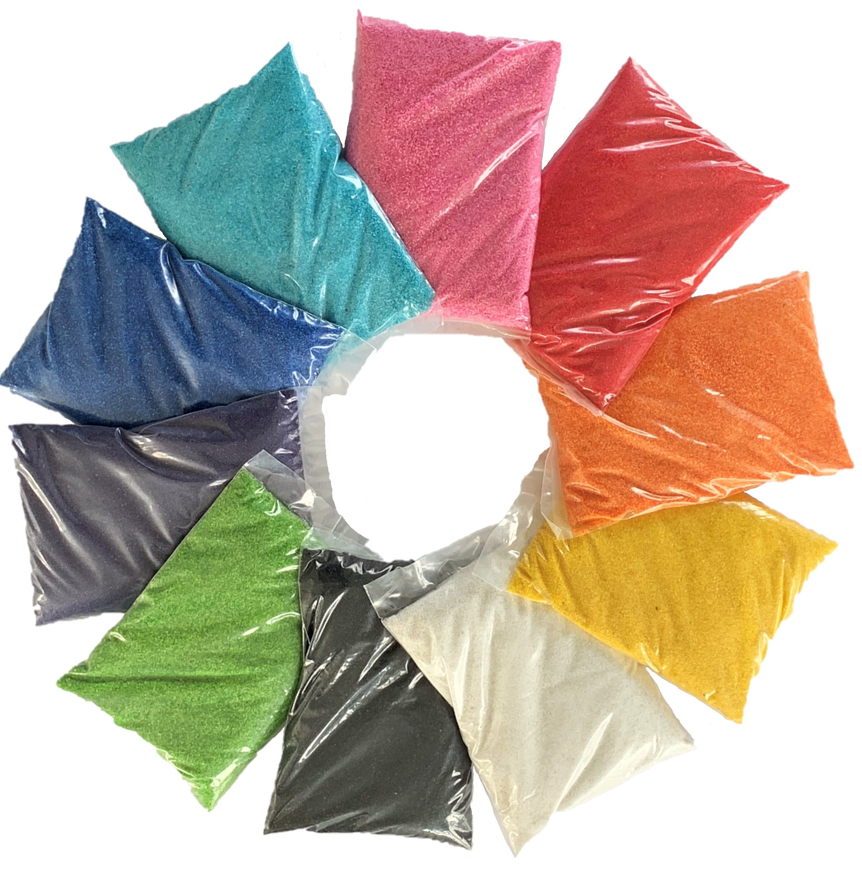 Eurosand Streudeko FARBSAND, Decosand Set 0,5mm (Mix 1) 10x500g = 5kg.