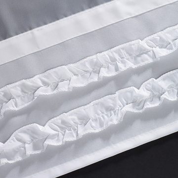 Raffrollo Raffrollos Weiß Rollos, Transluzent, Atmungsaktiv, 1 Stück Vorhänge, BlauCoastal, 45 x 165 cm, 100 x 165 cm, weiß