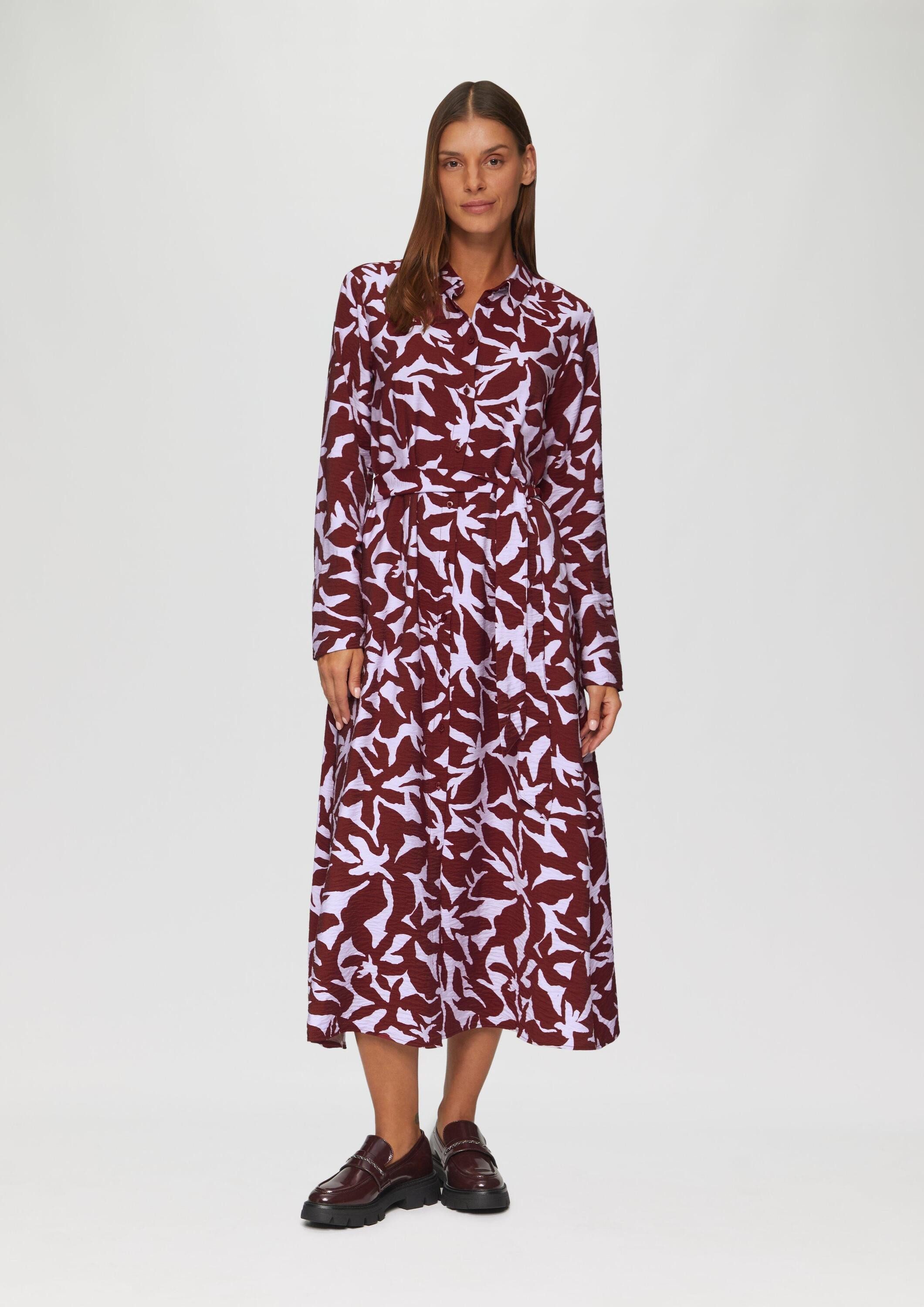 s.Oliver Midikleid Kleid Midi-Kleid aus Viskose günstig online kaufen
