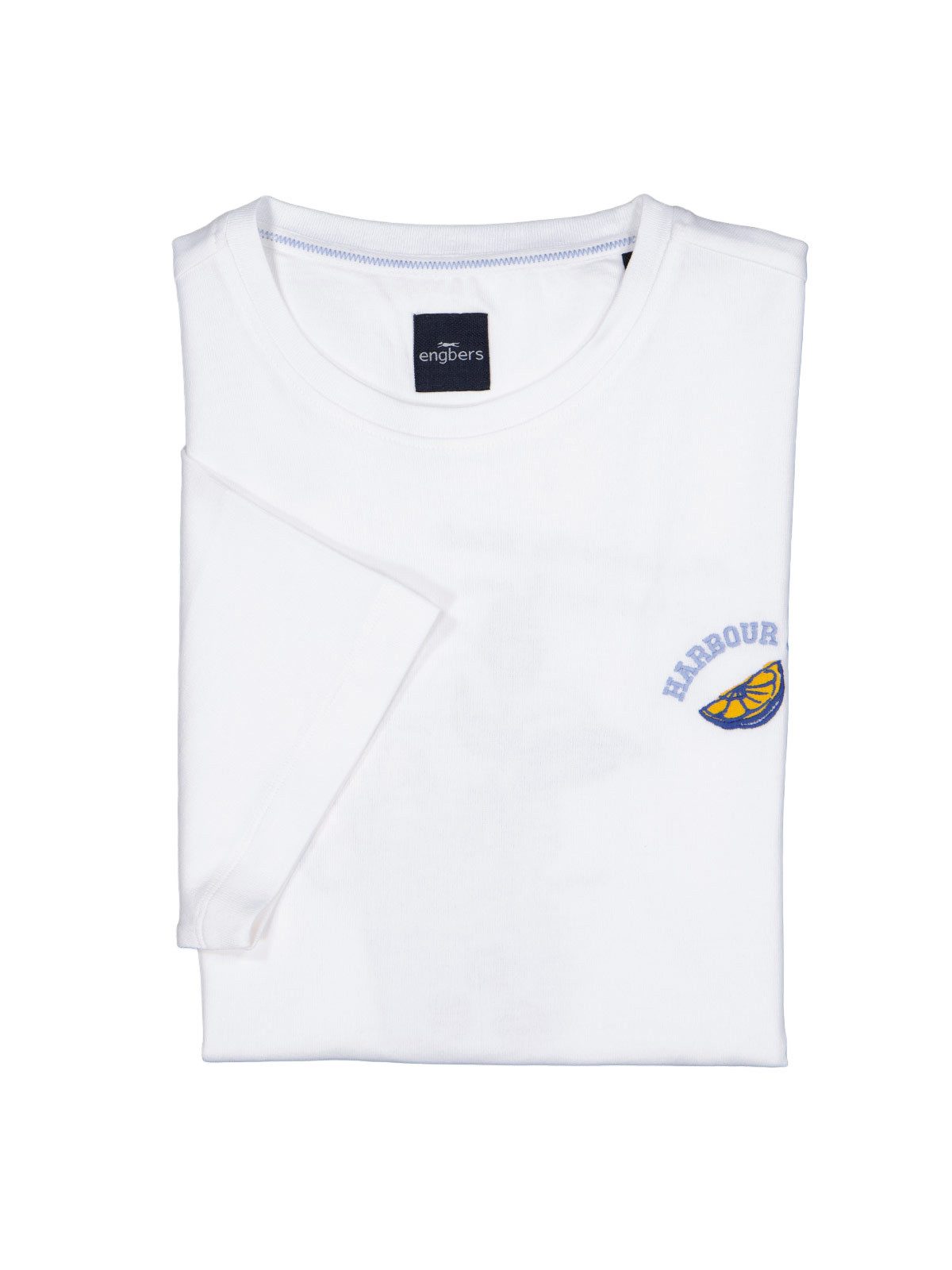 T-Shirt Herren T-Shirt mit Rückenprint, Reinweiss