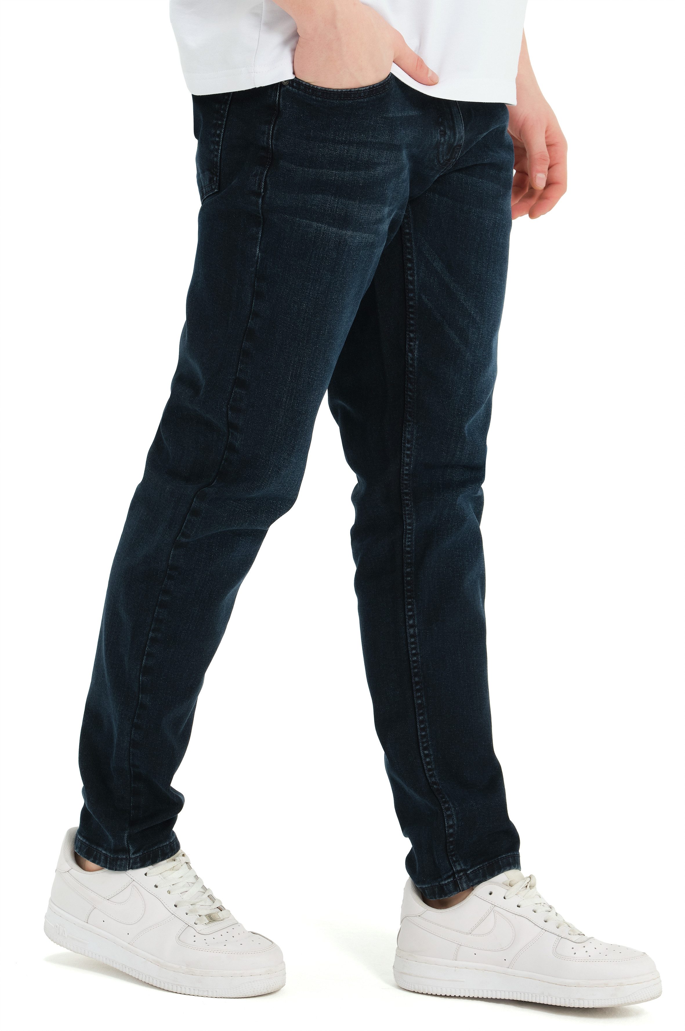 Smith & Solo Stretch-Jeans Hosen, Jeans Herren Slim Fit, Jeanshose 5-Pocket Design, Schmale Jeans, Slimfit