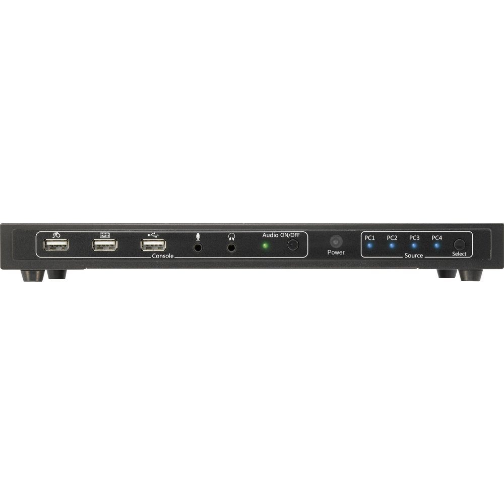 SpeaKa Professional 4 Port KVM-Umschalter HDMI USB 1920 x 1080 Pixel, Adapter