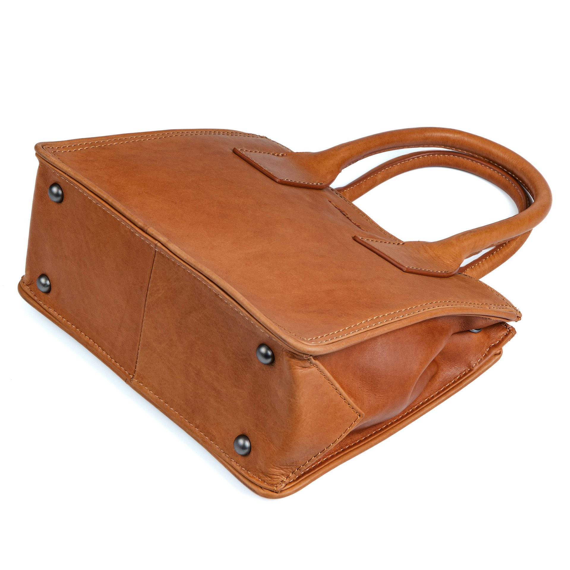 Benthill Henkeltasche Damen Echt Leder Tasche Henkeltasche Handtasche Frauen Schultertasche, Reißverschlussfach – Bild 5 von 5