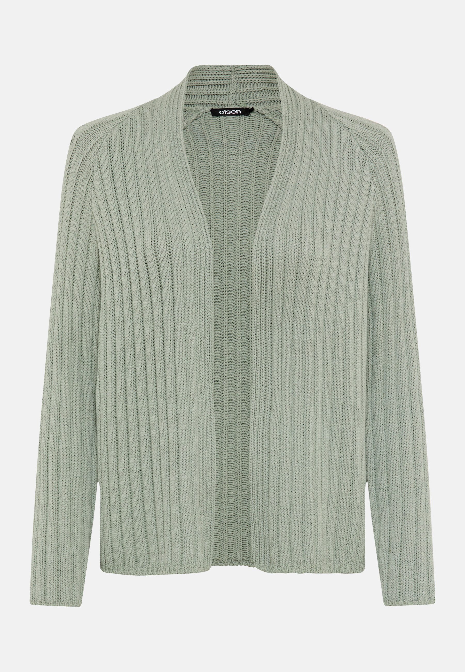 Olsen Cardigan Cardigan mit Schalkragen und Raglanärmeln