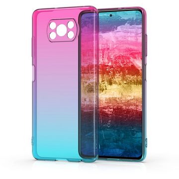 kwmobile Handyhülle Hülle für Xiaomi Poco X3 NFC / Poco X3 Pro, TPU Silikon Handy Schutzhülle Cover Case - Zwei Farben Design