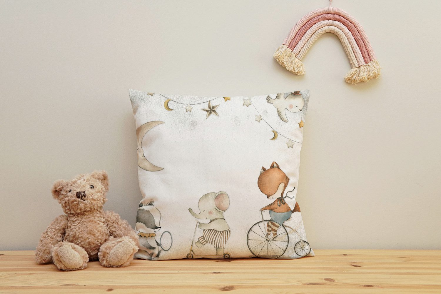 queence Dekokissen Freundschaft, Kissenhülle mit HD Premium Druck, geruchsneutral, 40x40cm