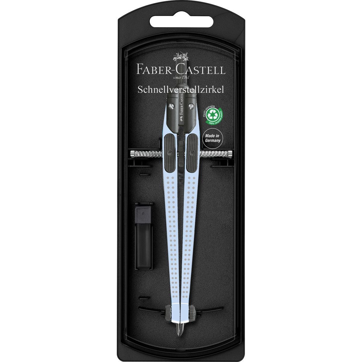 Faber-Castell Zirkel FABER-CASTELL Schnellverstellzirkel Grip sky blue
