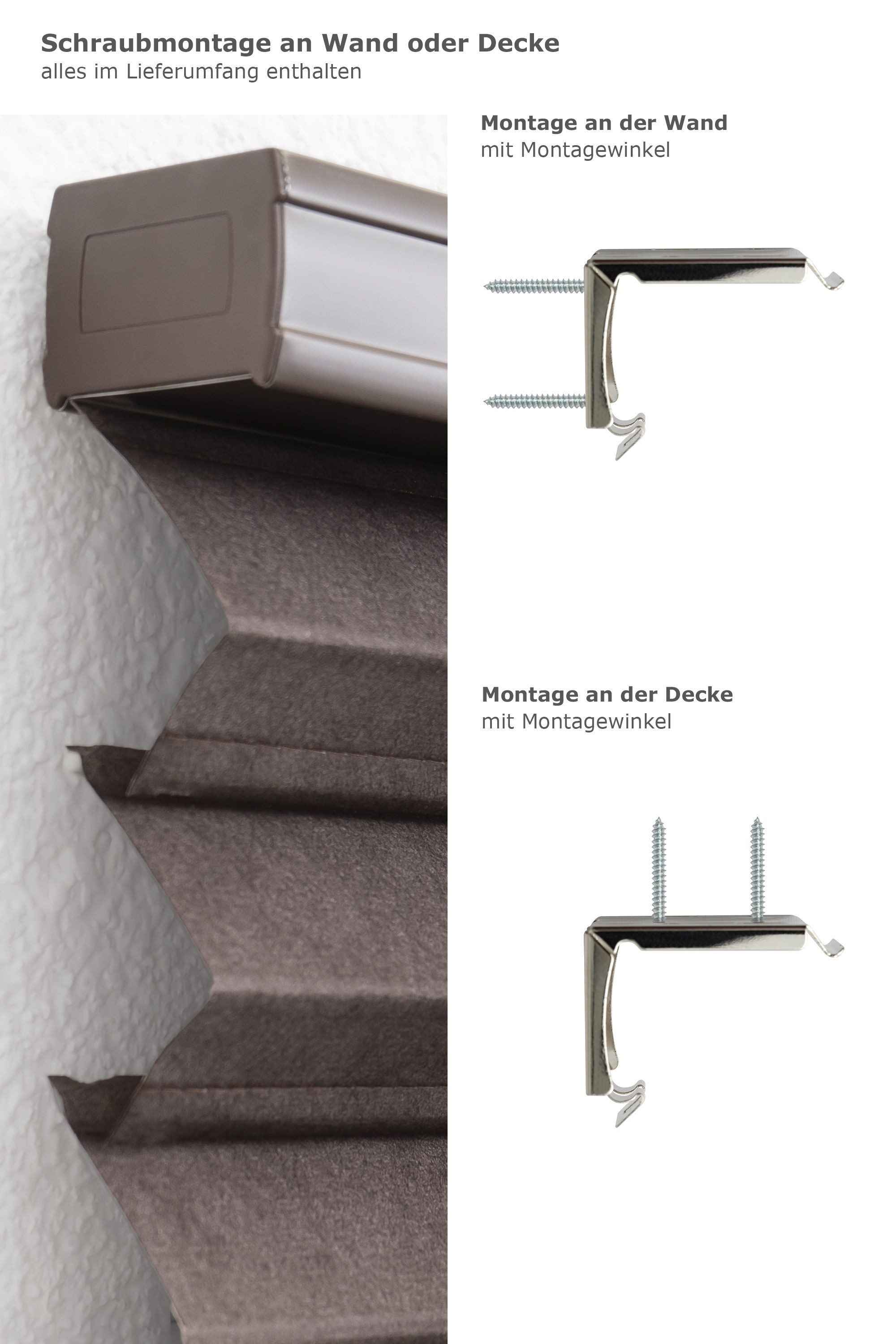 LYSEL® Jalousie mit Plissee-Effekt, HxB 180x160cm