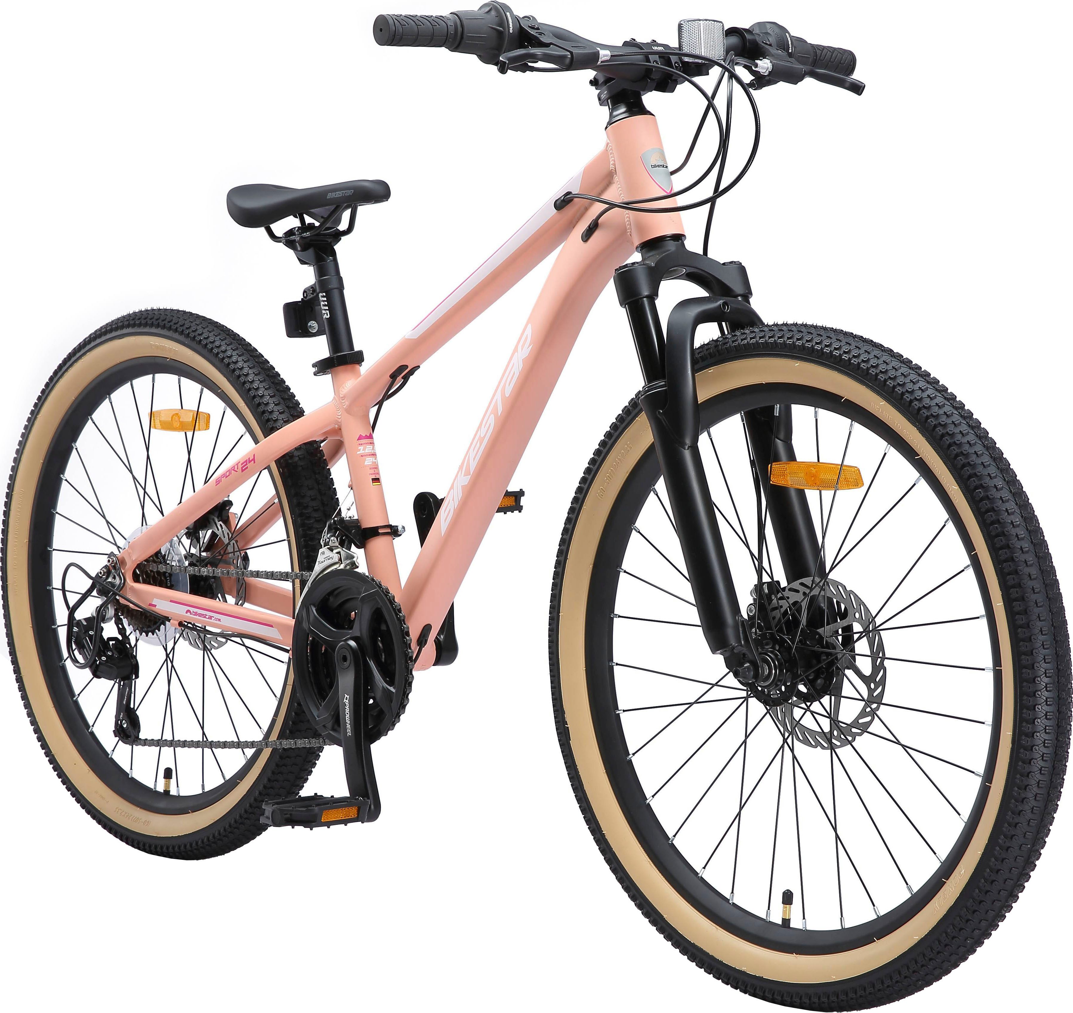 Bikestar Jugendfahrrad, 21 Gang Shimano RD-TY21 Schaltwerk, Kettenschaltung