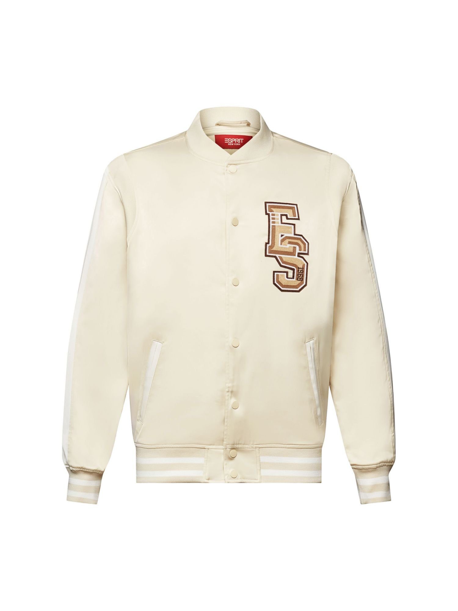 Logo-Patch Collegejacke Collegejacke Esprit mit BEIGE