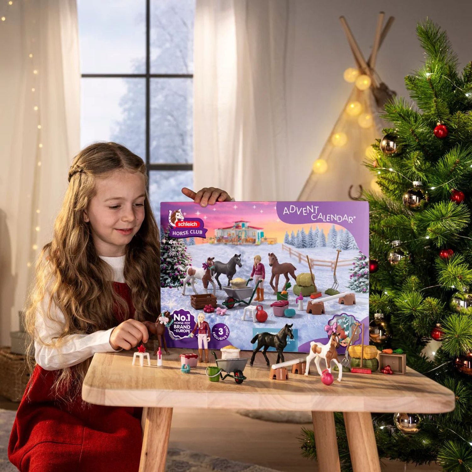Schleich® Spielzeug-Adventskalender Adventskalender (1-tlg), Reiterspaß