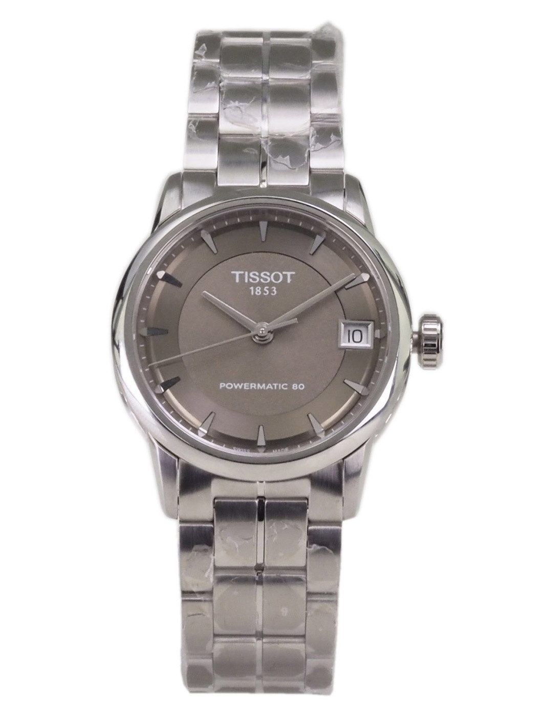Tissot Automatikuhr Tissot T0862071130100 Tissot T0862071130100 Luxury Automatic Powermatic Anzeige: Analog Uhrenglas: kratzfestes Saphirglas Gehäuse Höhe: 9,7mm Gehäuse Maße: 33mm Geliefert in Uhrenbox mit Bedienungsanleitung • Marke: Tissot • Damen Uhr • Swiss Made • Artikelnummer: T0862071130100 • Anzeige: Analog • Uhrwerk: Automatik • Funktionen: Stunden-, Minuten- und Sekundenanzeige • Funktionen: Datumsanzeige • Material: Edelstahl 316 • Oberfläche: matt • Gehäuse Höhe: 9,7mm • Gehäuse Maße: 33mm • Zifferblatt: grün • Zeigerfarbe: silberfarben • Index: silberfarben • Uhrenglas: kratzfestes Saphirglas • Uhrenarmband: silberfarben • Bandanschlag: 18 mm • Schließe: Klappschließe • maximaler Armumfang: 9,7mm • minimaler Armumfang: 33mm • Gewicht der Uhr: ca. gramm • Waterresistant: 3 ATM • Geliefert in Uhrenbox mit Bedinungsanleitung, (Silber)