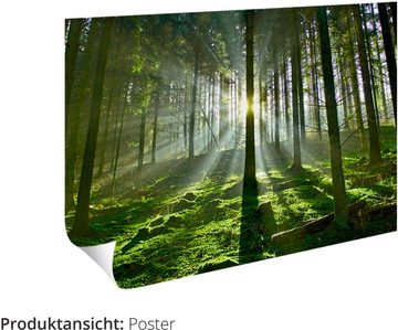 Artland Wandbild Tropischer Strand, Sonnenaufgang & -untergang (1 St), als Alubild, Outdoorbild, Leinwandbild, Poster, Wandaufkleber