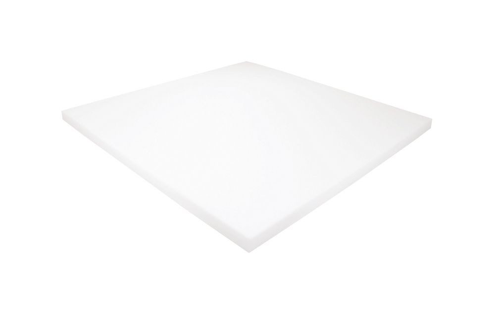 Heiro Auflagekissen Schaumstoff Kissen Weiß 50cm x 50cm x 2cm RG 40/55 hohe Festigkeit
