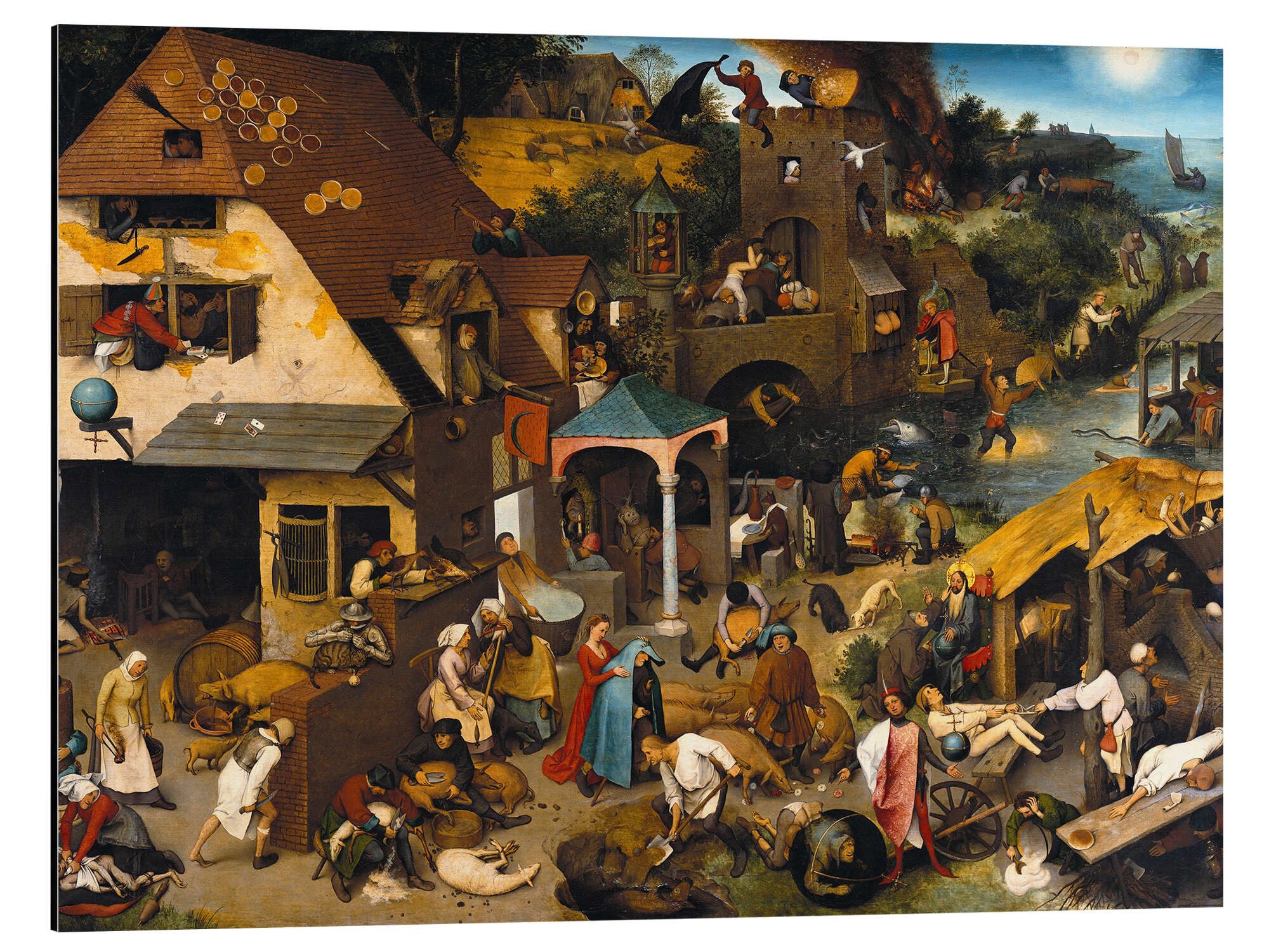 Alu-Dibond-Druck Pieter Brueghel d.Ä.