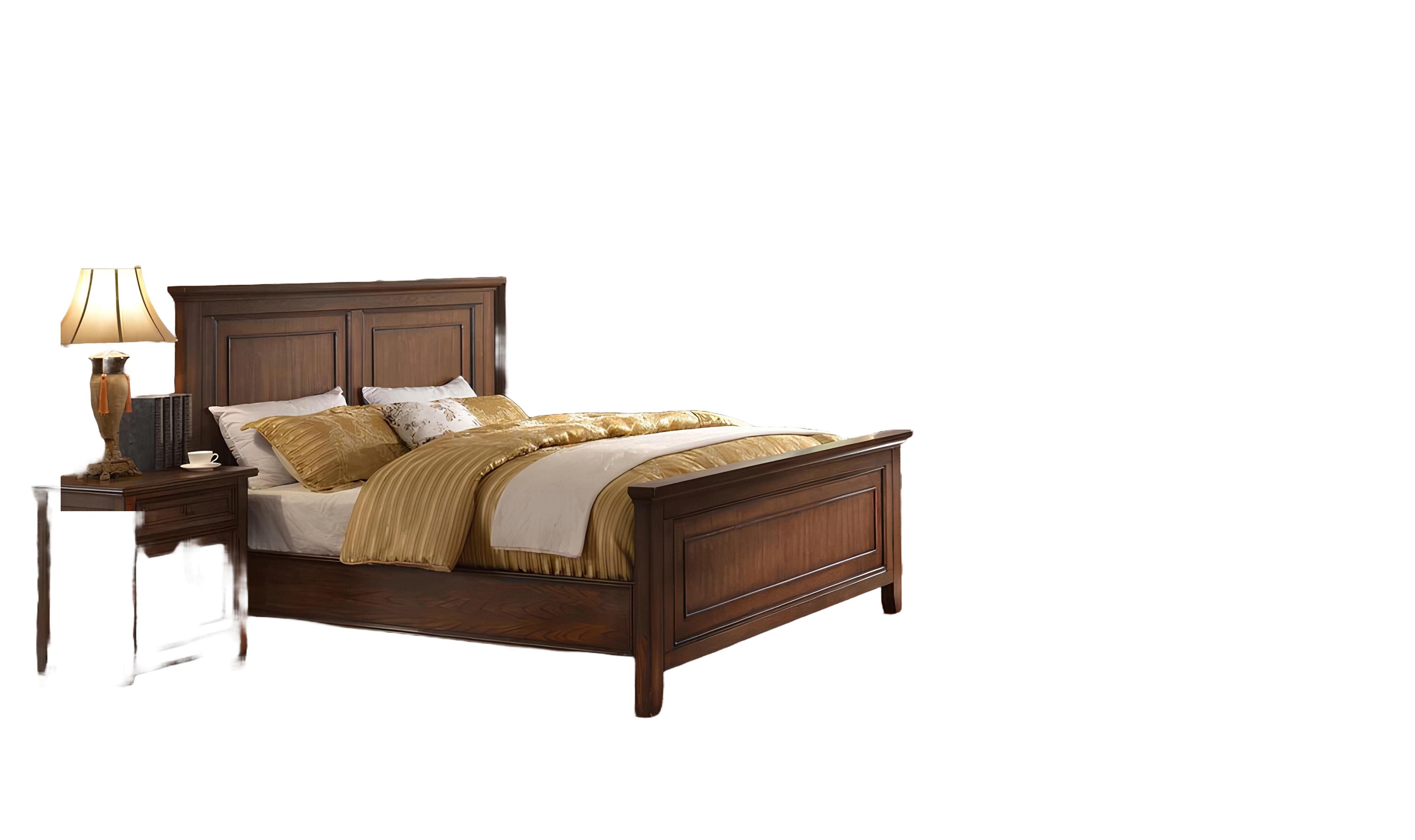 Xlmoebel Bett Luxuriöses Doppelbett im barocken Design mit Holzrahmen (Bett, Bett), Hergestellt in Europa