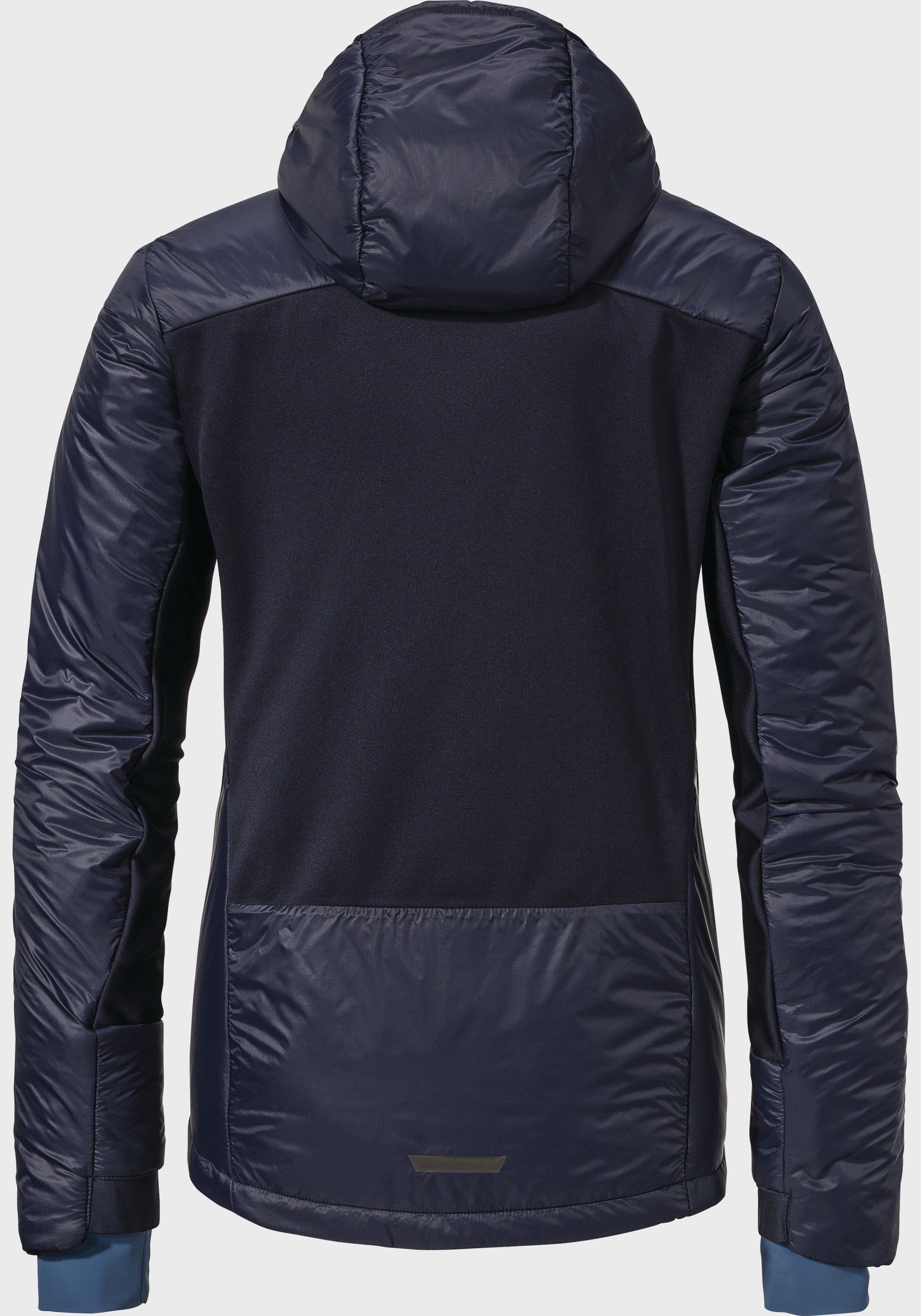 Schöffel Outdoorjacke "Ins Hybrid Black Raven L" mit Kapuze günstig online kaufen
