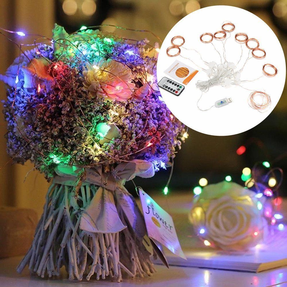 iscooter LED-Lichterkette LED Lichtervorhang Lichterketten, USB  Vorhanglichter String Light, 3m x 3m, 300 LEDs USB Lichterkettenvorhang mit  8 Lichtmodelle