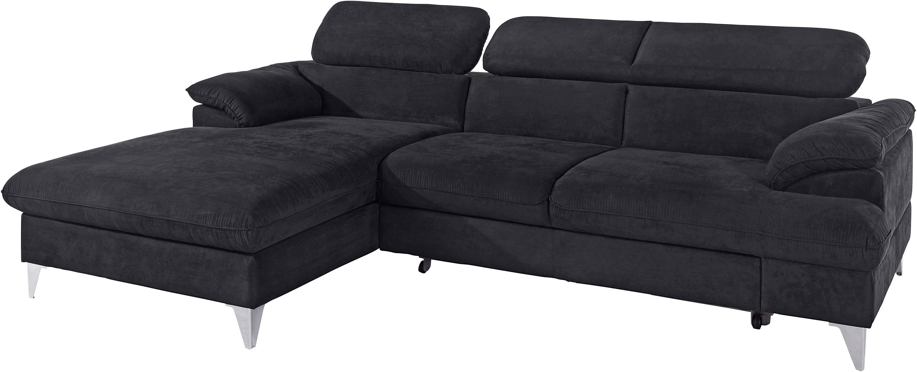 COTTA Ecksofa "Caluso L-Form", mit Kopfteilverstellung, wahlweise mit Bettf günstig online kaufen